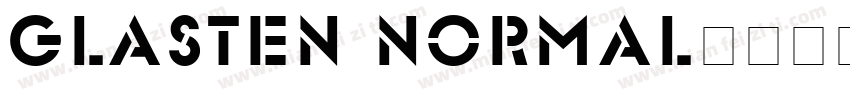 Glasten Normal字体转换